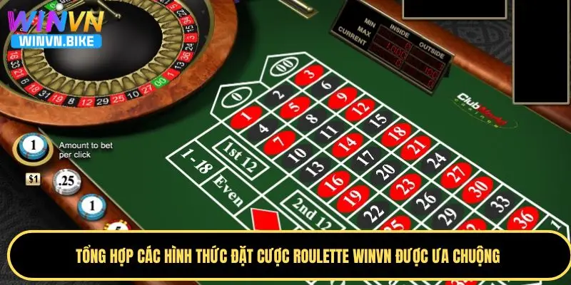 Roulette WINVN – Bật Mí Cách Chơi Và Mẹo Thắng Nhà Cái 3 Một số hình thức cược Roulette được yêu thích hiện nay